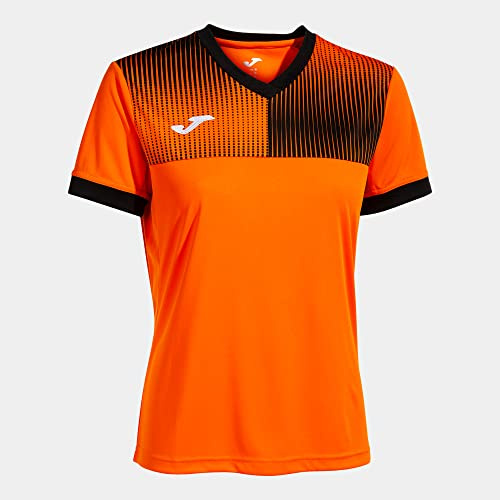 Joma Kurzarmshirt Frau Eco Supernova orange schwarz