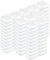 LJY 100 Pieces Square Mini Clear Plastic Storage Containers Box Case with Lids for Small Items and Other Craft Projects (45 x 45 x 20 mm, Transparent)