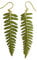 Delicate Leaf Shape Earrings Bohemian Fern Leaf Earrings Green Leaf Dangle Hook Earrings Unique Jewelry Women Girl Teen Fern Leaf Earrings Minimalist