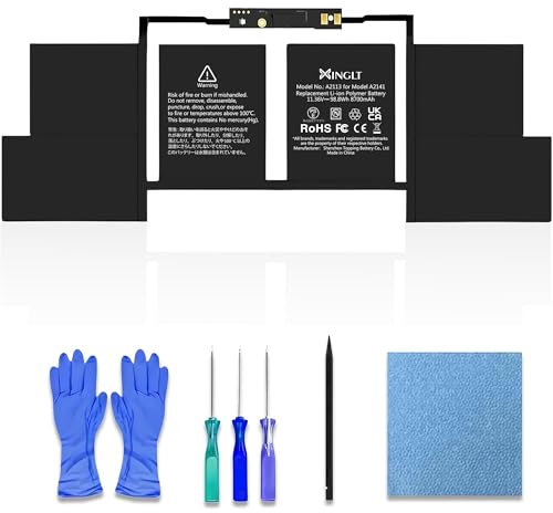 XINGLT A2141 Batería de Repuesto para computadora portátil para A2113 MacBook Pro 16 Pulgadas Batería A2141 (2019) A2113 Batería EMC3347