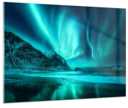 ARTTOR Glasbild 100x70cm Wandbild Glasdruck Fantasy Landschaften - 5321
