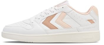 hummel Damen Schnürsenkel St. Power Sneaker, White Soft Pink Mahogany Rose, 37 EU