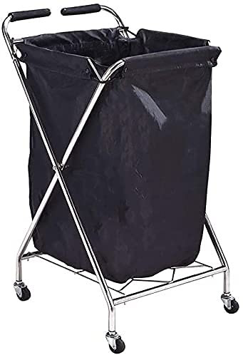 Regalbewegliche Wagen, Wäschewagen mit Griff und Rädern, robuster Mehrzweckwagen für Schönheitssalon/Hotel/Reinigung, Handtuch-Aufbewahrungskorb, Tragfähigkeit 50 kg