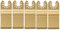Agwuoetr Lame de Scie DiamantéE Oscillante Universelle 5 PièCes/Ensemble pour la LibéRation Ajustement Lame Multi-Outils Coupe Dics