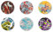 Excelsa Kimono Set 6 Sottopiatti, Diametro 33 Cm., Plastica, Riutilizzabili