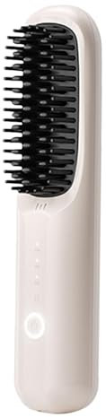 Peine alisador de cabello inalámbrico, cepillo alisador de cabello inalámbrico - Peine para alisar el cabello - peine alisador portátil ligero para viajes/hogar/exteriores, peine caliente recarga
