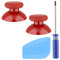 OnlyTech - Lot de 2 Joysticks de Remplacement pour Xbox One et Serie X/S et Manette Elite - Rouge - avec Outils