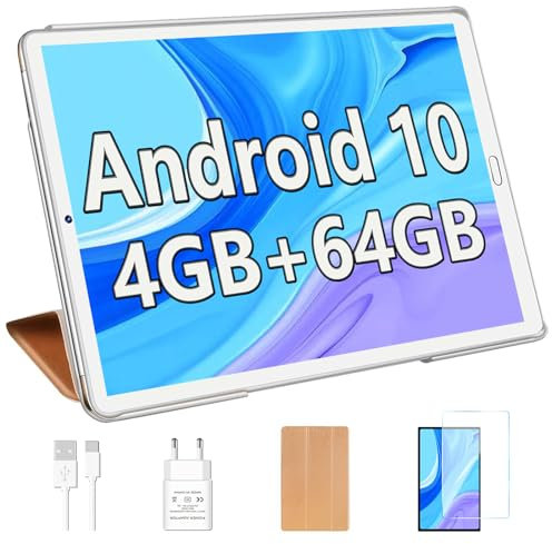YESTEL Tablet 11 Pollici Android Tablet FHD 2K Display 1.8GHz, 9500 mAh,128 GB ROM, 13MP+8MP Doppia Fotocamera, WiFi, Custodia Protettiva, Oro