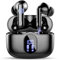 Wireless Earbuds, Bluetooth 5.4 Headphones In Ear with 4 ENC Mic, New Wireless Earphones Noise Cancelling Deep Bass, LED Display, Bluetooth Earbuds 36H Playtime, IP7 Waterproof Ear buds, USB-C, Black