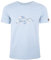 FORSBERG Espenson T-Shirt mit stylischem Bär Brustlogo Rundhals für Herren, Farbe:Pastellblau, Größe:4XL