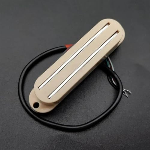 Mini Humbucker Dual Rail 9K Humbucker Twin Blade Pickup Für FD ST E-Gitarre Ersatz Multi Color(Yellow)