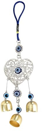 Carillon à Vent Contre Le Mauvais œil – Carillon à Vent Pratique Contre Le Mauvais œil Bleu, Contre Le Mauvais œil, décoration extérieure à Suspendre, Cloche à Vent Contre Le Mauvais œil, Car