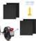 T TAKONE 2 Paar Selbstklebende Kennzeichenhalter für Roller, E-Scooter & Mofa – 135 x 110 mm mit Klettverschluss – Komplettes Set inklusive Installationswerkzeuge
