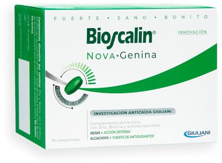 Bioscalin Nova, Genin, 30 Tabletten, Nahrungsergänzungsmittel mit Zink und Biotin für das Haar, stärkeres und gesünderes Haar, für Damen und Herren