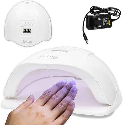 Lampada UV LED Unghie Professionale, 48W con Timer e Sensore Automatico, Asciugatura Rapida per Gel Semipermanente e Ricostruzione