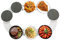 Lazy Susan - Tocadiscos para mesa de comedor, bandeja giratoria, estante de almacenamiento giratorio expandible para mesa de cocina y comedor, taza de comida portátil (A)