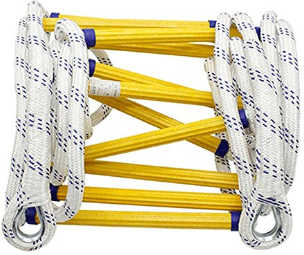 Emergency Rope Ladder with Flame Resistant Safety Features 20M Extendable Fire Escape Ladder
