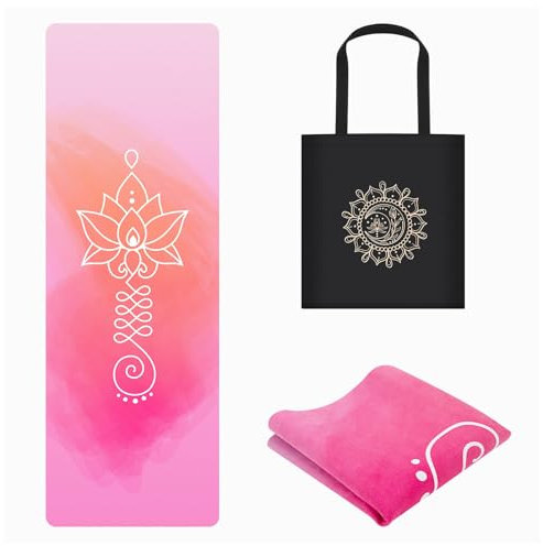 jooeer Reise Yogamatten, 1,5 mm Dicke Faltbare Rutschfeste Fitness & Übungs Matte für Yoga Pilates Gymnastik Stretching, Schweißabsorbierend, 183 x 61 cm