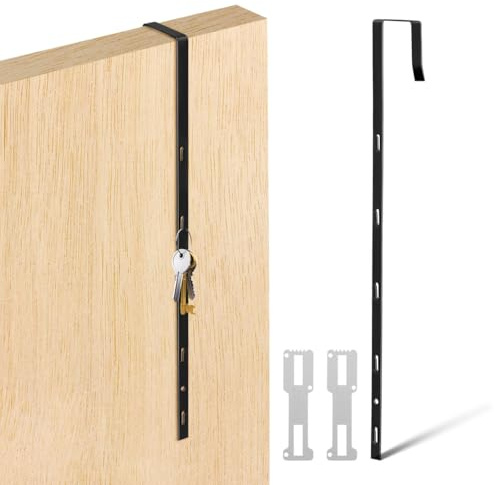 Healifty Over-the-Door Mirror Hanger with 5 Adjustable Heavy Duty Hooks Space-Saving Door Brackets for Small Apartments and Compact Rooms Easy Installation Mirror Door Hooks Organizer