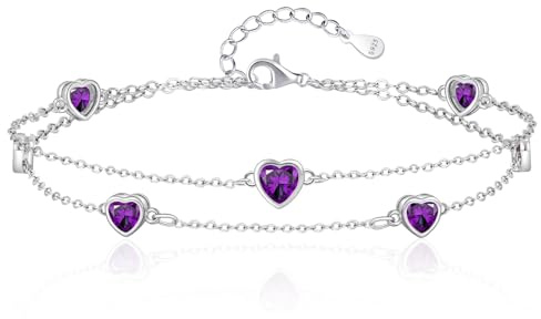 Tusuzik Regalo San Valentino per Lei, Bracciale Argento 925 per Lei, Braccialetti Argento Infinito Gioielli Regali per Moglie, Fidanzata o Mamma