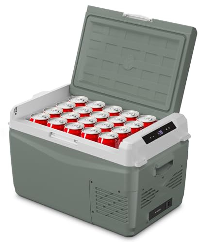 Alpicool GC30 29L Kompressor Kühlbox, 2026 NEU Kühlschrank für Auto, Kühlbox 12V 230V Kompressor Tragbar für Camping, Angeln, Fahrten, Boot, LKW, Reisemobil, -20℃-20℃, mit Eiswürfelform