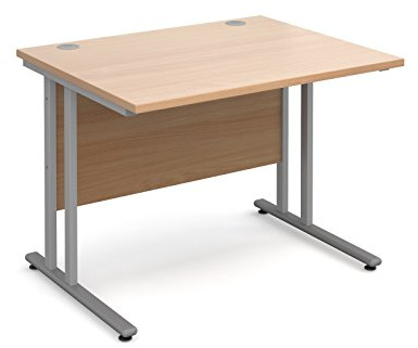 BiMi 1000 x 800 Rectangular Straight Desk - Beech