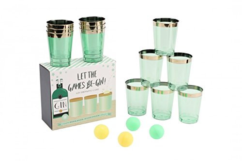 Maia Gifts Let The Games Be-Gin Ping Pong Gin Party Drinking Game
