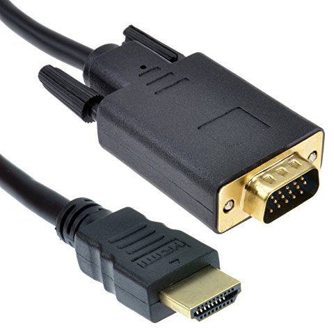 kenable HDMI 19 Pin to SVGA 15 Pin PC or Laptop to Monitor TV Video Cable 1.8m [1.8 metres]