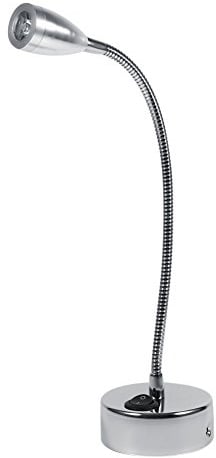 Zerodis LED Wall Lamps, 3W 85-265V Flexible Adjustable Gooseneck Bedroom Bedside Conical Wall Lamp Sconce Reading Light with Knob Switch for Bedroom, Office, Workbench, Studio(with Switch-Cool White)