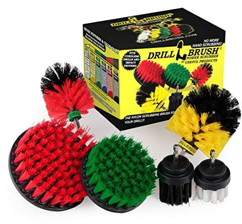 The Ultimate - Drill Brush - Cleaning Supplies - Kit - Bathroom Accessories - Shower Cleaner - Bath Mat - Kitchen Accessories - Grout Cleaner - Dish Brush - Stove - Oven - Sink - Outdoor - Scrub Brush