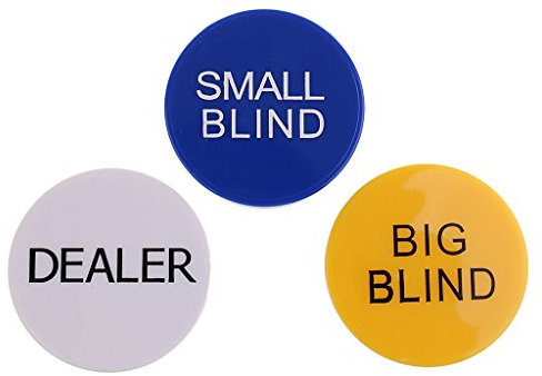 sharprepublic Neuheit Kunststoff Blind Big Blind Dealer Button Set Für Casino Poker Kartenspiel Lieferungen