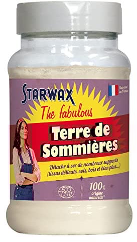 STARWAX THE FABULOUS – Natürliches Absorptionspulver 200g – Trocken-Fleckenentferner für Textilien, Teppiche, Sofas – Entfernt Fett, Öl & Hartnäckige Flecken Ohne Wasser