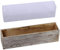 1 fioriera rettangolare in legno imbiancato a calce, rettangolare, decorativa, rustica, con scatola interna in plastica, 43,9 cm di lunghezza x 9,9 cm di larghezza x 9,9 cm di altezza, centrotavola