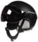 Ski/Snowboard Helmet Unisex Lightweight Professional Adjustable Snow Sports Helmets with Goggles Visor (Black, Medium)