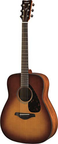 Yamaha FG800 Guitarra Acústica - Guitarra Western estándar con sonido auténtico y natural, para principiantes para adultos y jóvenes, guitarra de madera de 4/4, Marrón (Sand Burst)