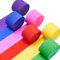 PartyWoo Krepppapier-Luftschlangen, 6 Rollen, 150 m, Regenbogenfarben, Party-Luftschlangen für Partydekorationen, Geburtstagsdekorationen, Hochzeitsdekorationen, Babyparty-Dekorationen (4,6 cm x 2,5