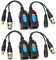Greluma 4 STK Balun HD Cat5 RJ45 zu BNC Video Baluns Transceiver Passiv mit Stromanschluss für 1080P 3MP 4MP 5MP 8MP HD-CVI/TVI/AHD/CVBS / 960H Kamera
