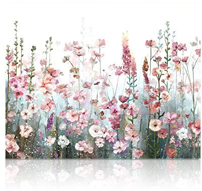 SUMGAR Malen nach Zahlen Erwachsene Blumen Bunt DIY Öl Leinwand Gemälde Set für Anfänger & Senior Acrylic Malen Malerei Heimwerk 40x50 cm (Ohne Rahmen) Weihnachten Paar Freund Geschenk