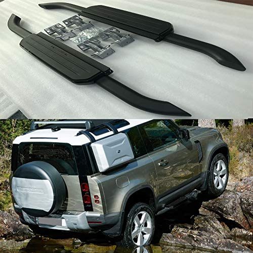 Adatto per LR Defender 90 L663 2D 2020 2021 2022 2203 2204 in lega di alluminio pedana laterale protezione laterale sedie