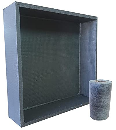Nassboards Shower Niche Sleek Design - Tileable Shelf, Wet Room Alcove Recess, Waterproof Storage - Easy Installation for Home Improvement, Bathroom Renovation - Durable, Lightweight, 5m Tape Included