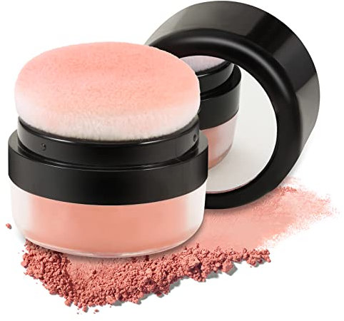Boobeen Loose Powder Blush Air Cushion Blush, Natural Blusher für Wangen, Highly Pigmented Blush Makeup Easy to Blend Makeup Blushin, All Day Wear