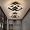 NUODIFAN LED Deckenleuchte, 2 Stück Deckenlampe, 3000k/4000k/5000k Einstellbar schlafzimmer lampen Decke, ideal für Schlafzimmer Flur Küche Wohnzimmer Balkon Ø27cm Schwarz
