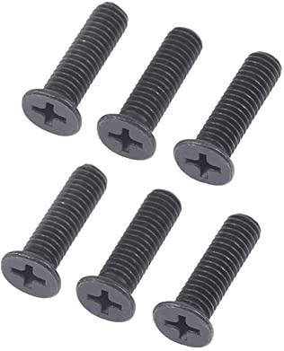 URPIZY 6 pezzi M5/M6 22 mm trapano mandrino gambo adattatore vite di fissaggio filettatura sinistra per UNF trapano mandrino gambo adattatore nero