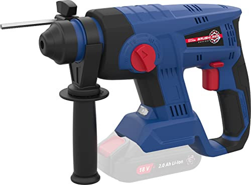 Güde Martello perforatore a batteria BH 18-0 BL (serie Easy-Energy-Exchange Brushless, ioni di litio, 18 V, foratura, martello, scalpello, arresto rotativo, 2,2 Joule, SDS plus, luce LED, senza