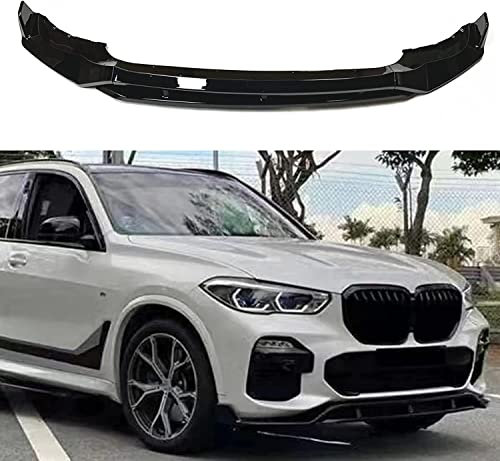 REXGEL Auto ABS Frontspoiler Lippe für BMW X5 G05 2019-2022, FrontstoßStange Splitter Diffusor, Autoantikollisionsschutz Body Kit,Gloss Black