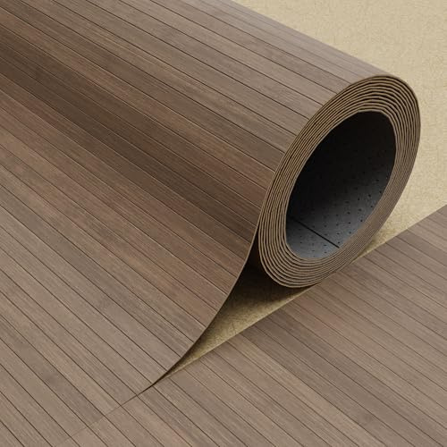 DE-COmmerce Fertigparkett aus Bambus FLEXBAMBOO 100x200 cm Bodenbelag mit rutschhemmender Rückenausstattung 200 cm Breite | Farbe: taupe