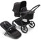 Bugaboo Fox 5, 2-in-1 Kinderwagen für jedes Gelände, mit Liegewanne und ausziehbarem Kleinkindsitz, einfach zu manövrieren und Ein-Hand Faltung, Fahrgestell, Liegewanne und Sonnendach in Schwarz