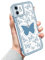 Newseego Compatible with iPhone 11 Case for Girls Women, Clear Cute Plating Butterfly Pattern Glitter Edge Phone Case Slim Soft TPU Shockproof Camera Protection Bumper Cover for iPhone 11-Blue
