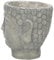 Yardenfun Buddha Kopf Pflanztopf Kreativer Zement Blumentopf Buddha Figur Sukkulenten Pflanzen Ideal Büro Garten