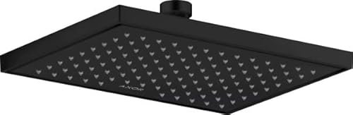 Hansgrohe AXOR ShowerSolutions Duschkopf 245/185, 1 Strahlart, wassersparend, 35374, Farbe: Schwarz Matt